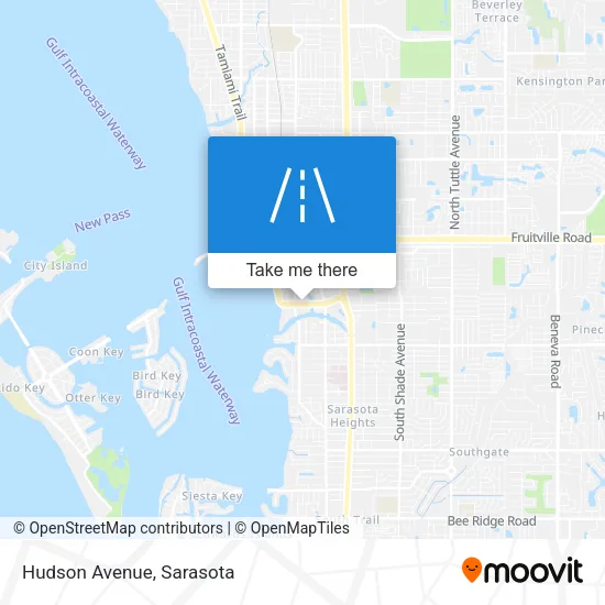 Hudson Avenue map