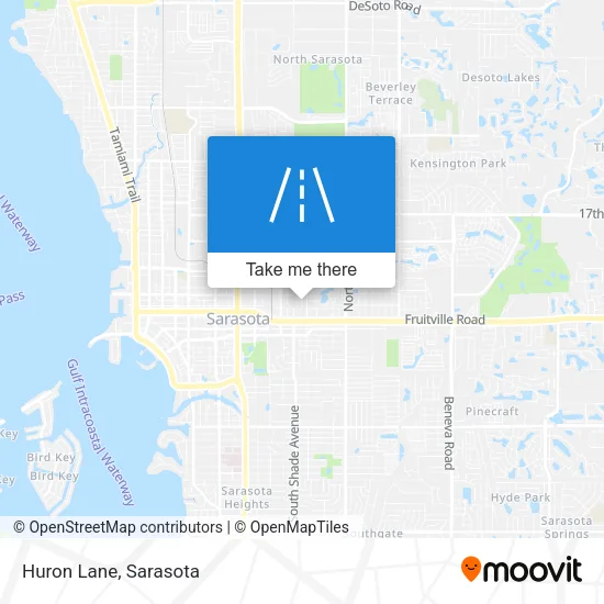 Huron Lane map