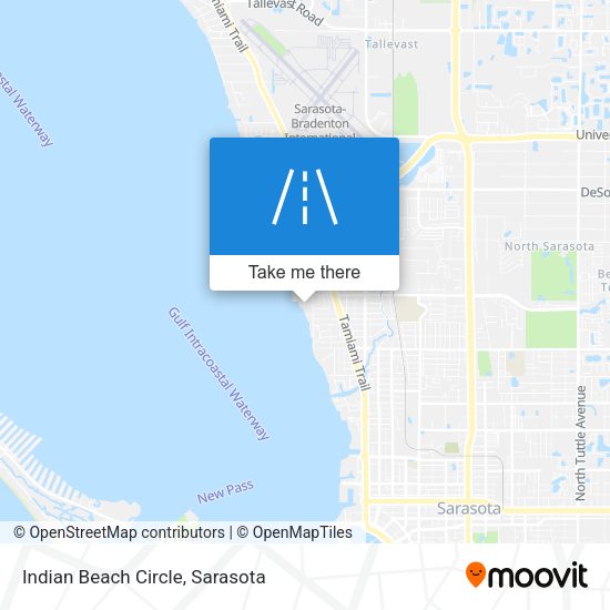 Indian Beach Circle map