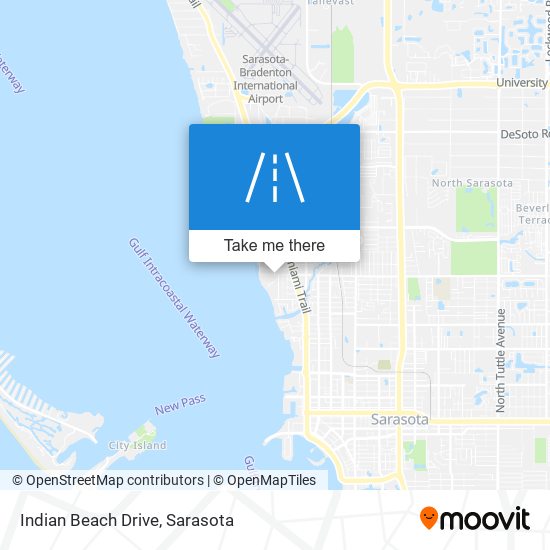 Indian Beach Drive map