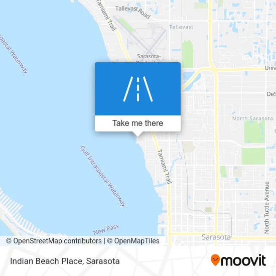 Indian Beach Place map