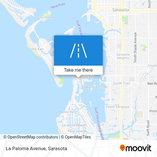 La Paloma Avenue map
