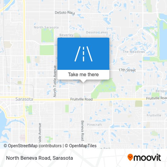 North Beneva Road map