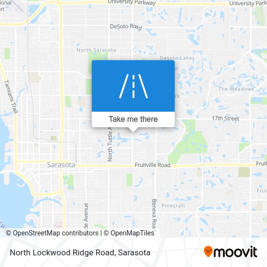 North Lockwood Ridge Road map