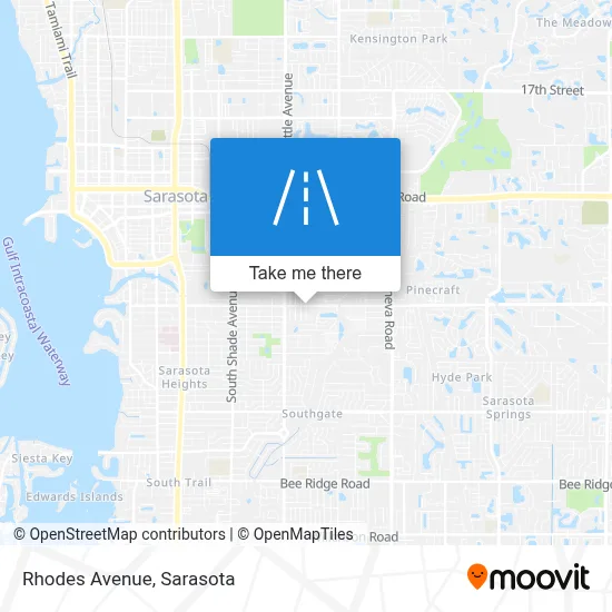 Rhodes Avenue map