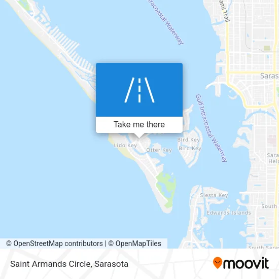 Saint Armands Circle map