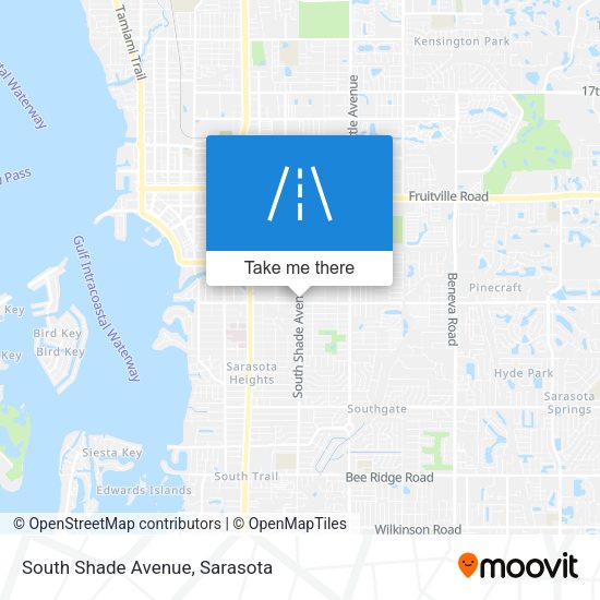 South Shade Avenue map