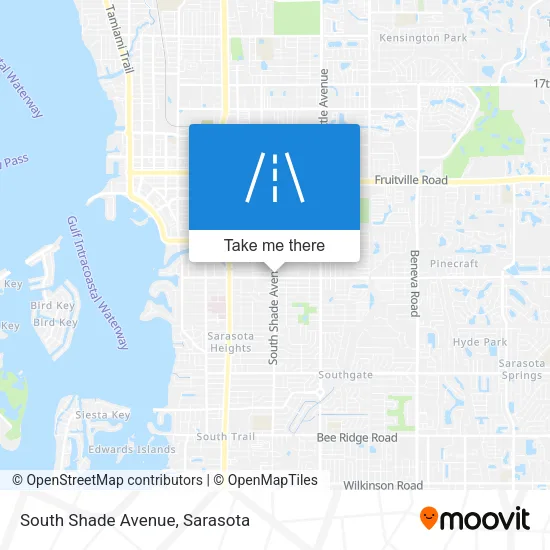 South Shade Avenue map
