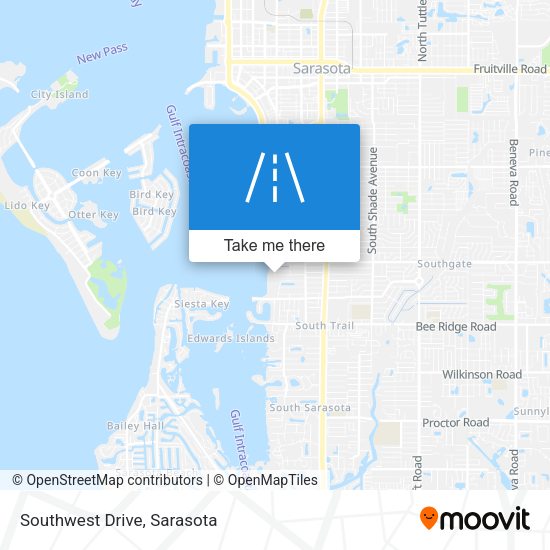 Mapa de Southwest Drive