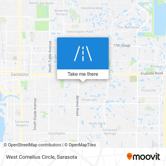 West Cornelius Circle map