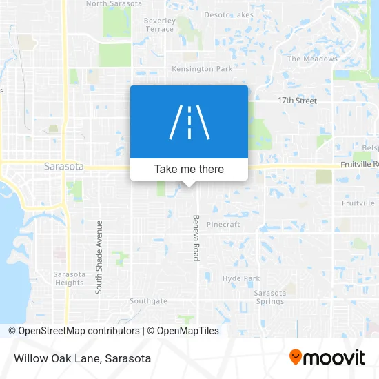 Willow Oak Lane map