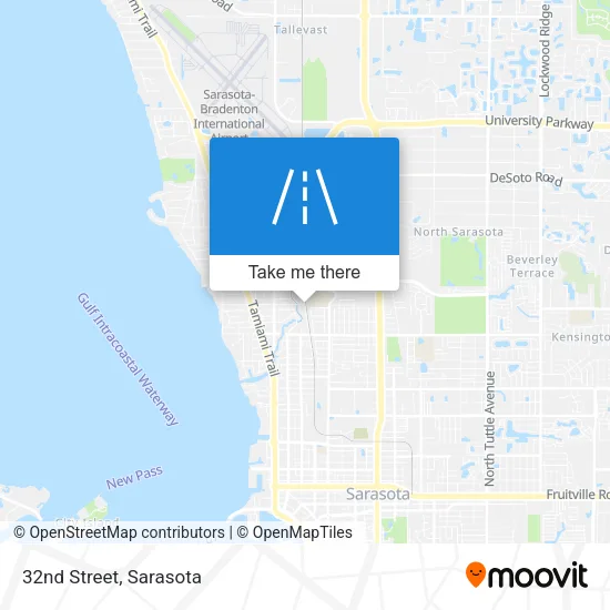 32nd Street map