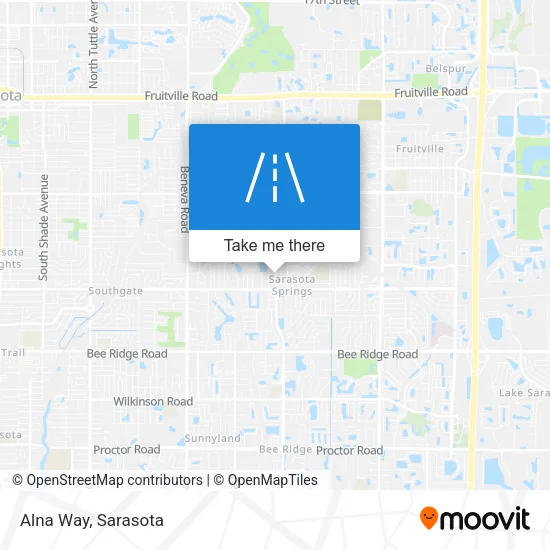 Alna Way map