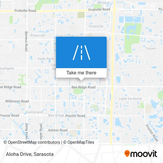 Aloha Drive map