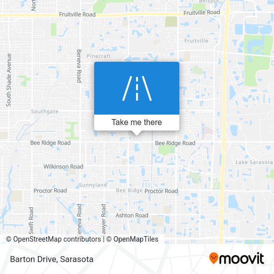 Mapa de Barton Drive