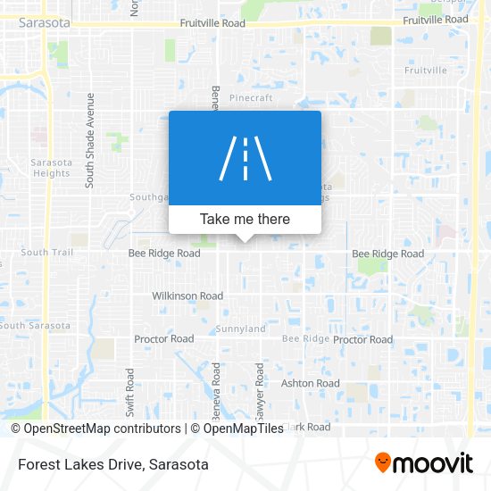 Forest Lakes Drive map