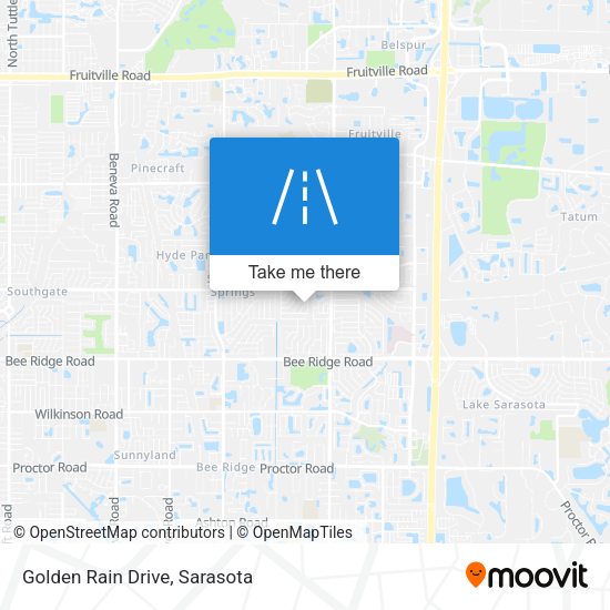 Golden Rain Drive map