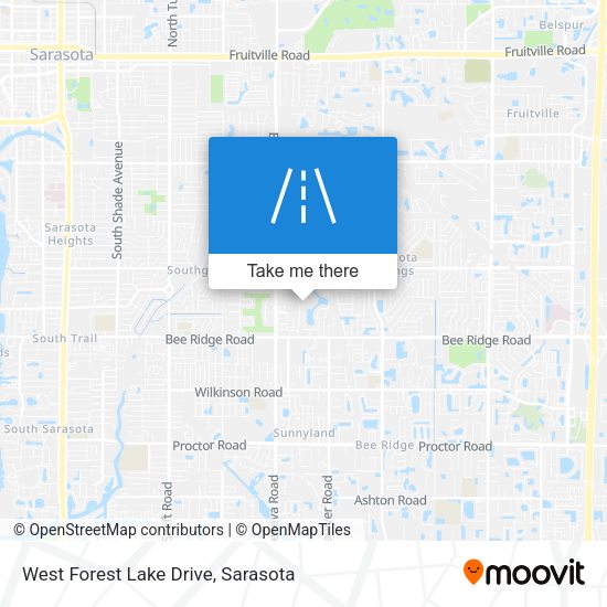 West Forest Lake Drive map