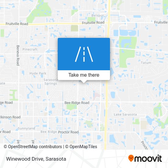 Mapa de Winewood Drive