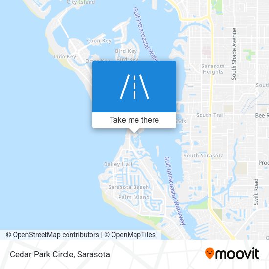 Mapa de Cedar Park Circle