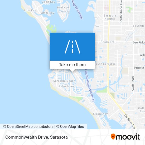 Commonwealth Drive map