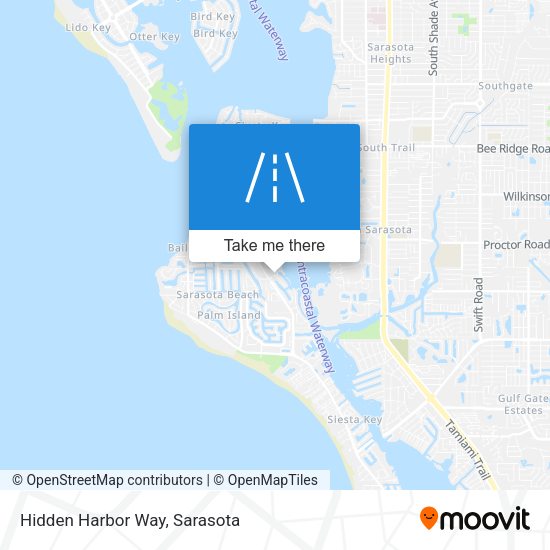 Hidden Harbor Way map