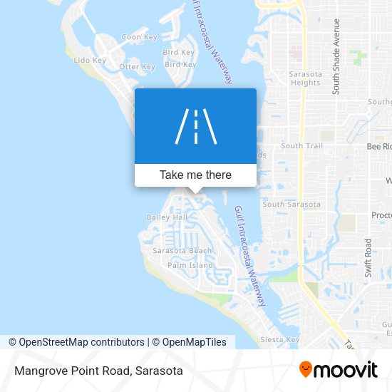 Mangrove Point Road map