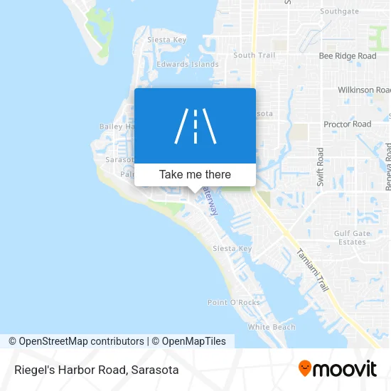 Riegel's Harbor Road map