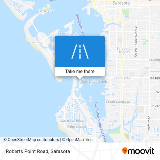 Roberts Point Road map