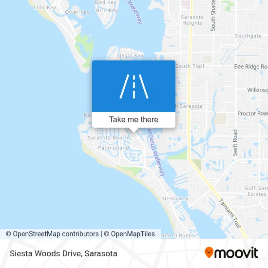 Siesta Woods Drive map