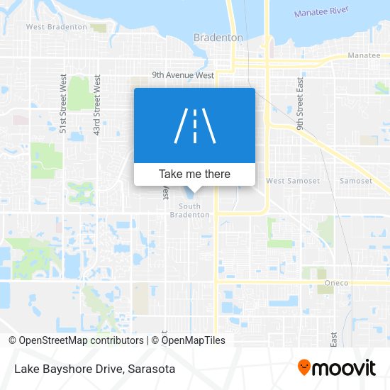 Mapa de Lake Bayshore Drive