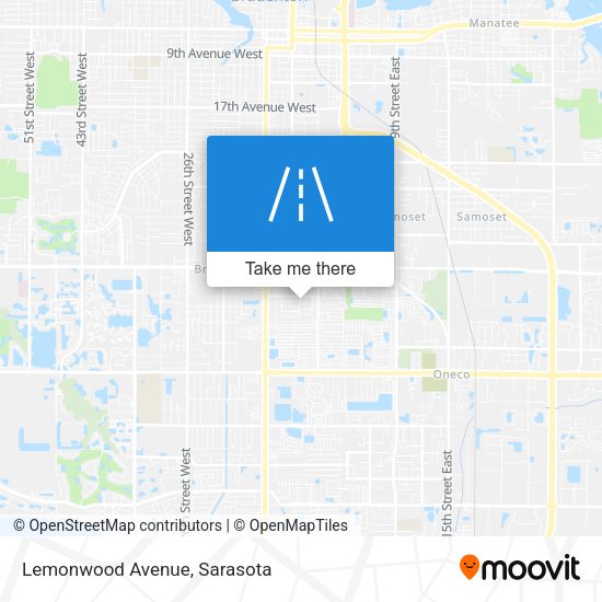 Lemonwood Avenue map
