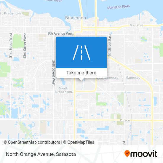 North Orange Avenue map