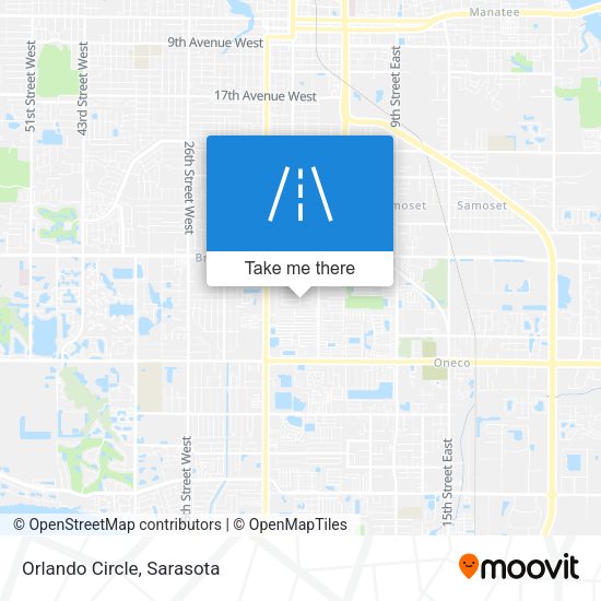 Mapa de Orlando Circle