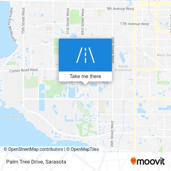 Palm Tree Drive map