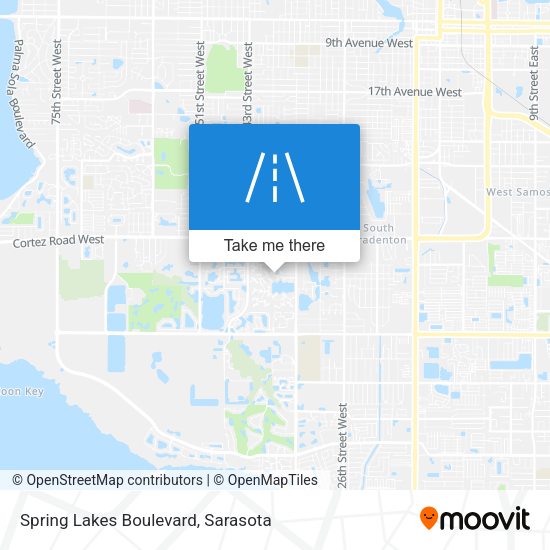 Mapa de Spring Lakes Boulevard