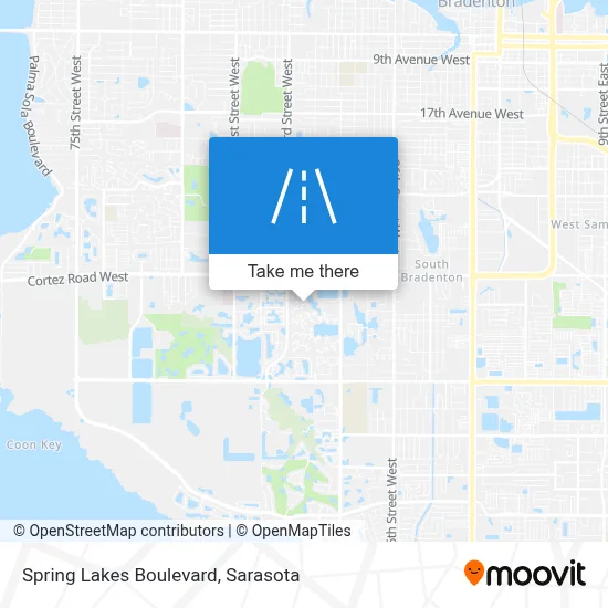 Spring Lakes Boulevard map