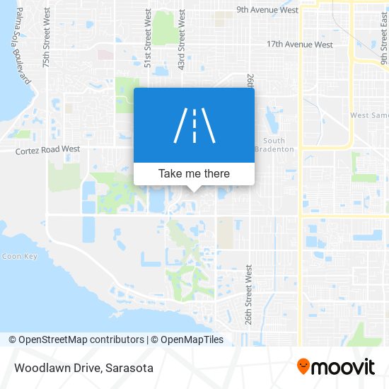 Woodlawn Drive map