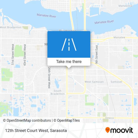 12th Street Court West map