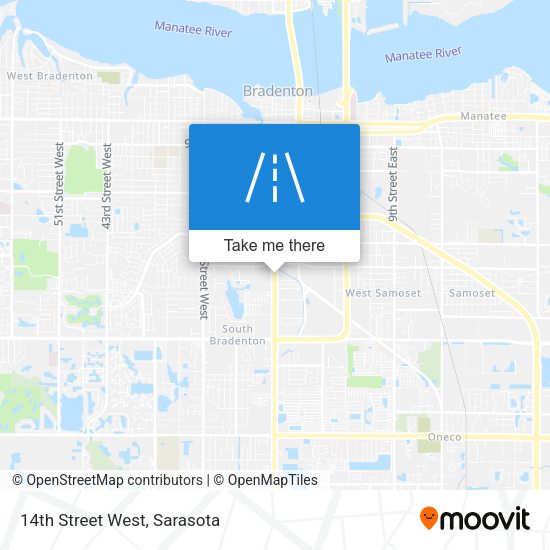 Mapa de 14th Street West