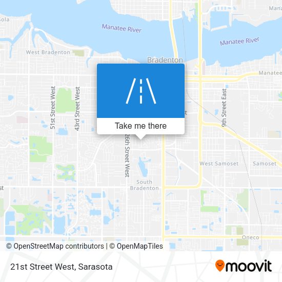 Mapa de 21st Street West