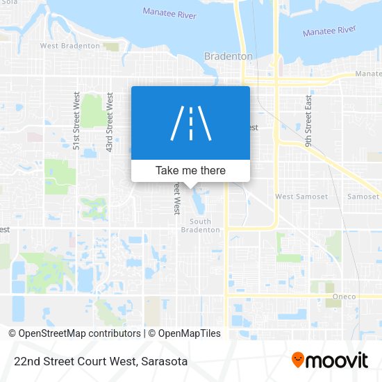 Mapa de 22nd Street Court West