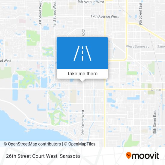 Mapa de 26th Street Court West