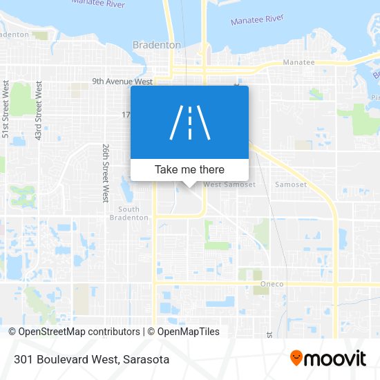 301 Boulevard West map