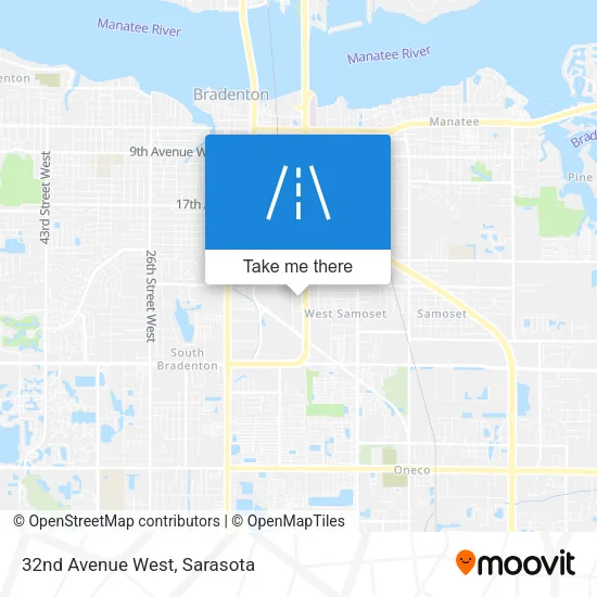 32nd Avenue West map