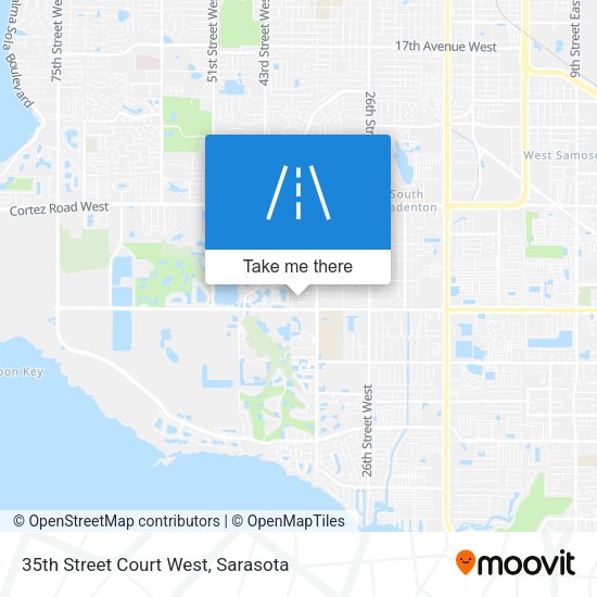 35th Street Court West map