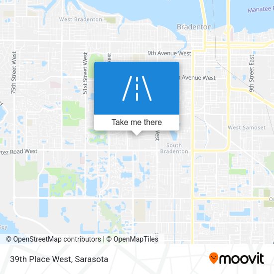 Mapa de 39th Place West