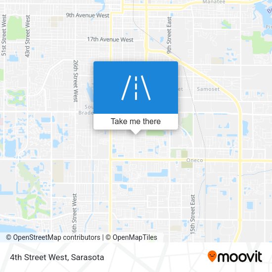 Mapa de 4th Street West