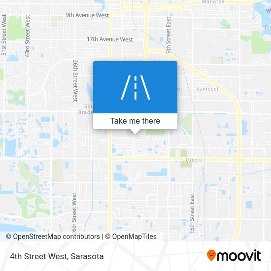 4th Street West map