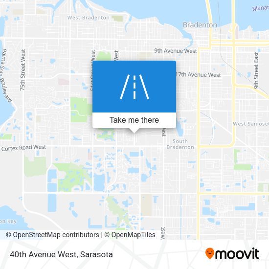 40th Avenue West map